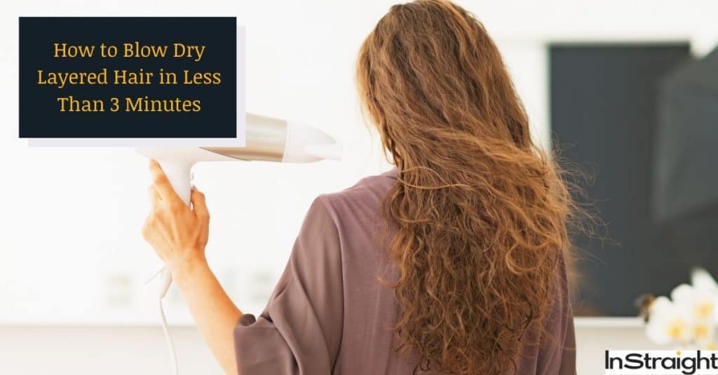 woman showing How To Blow Dry Layered Hair